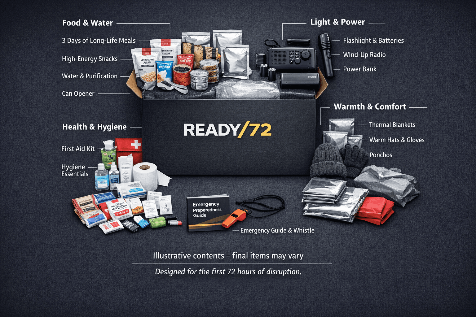 What's in the box infographic